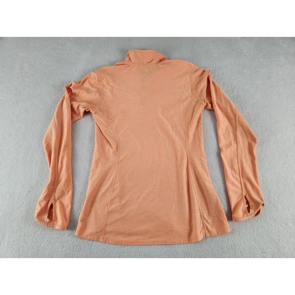 Women's North Face Long Sleeve Peach 1/4 Zip Pullover Size Medium - Picture 2 of 9
